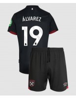 West Ham United Edson Alvarez #19 Bortedraktsett Barn 2024-25 Korte ermer (+ bukser)